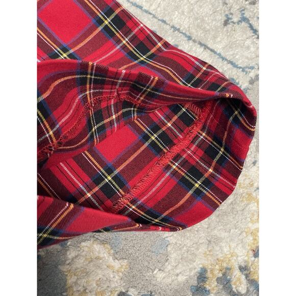 J.Crew Kelsey Pant Women’s Size 4 Red Plaid Tartan Straight Leg Hemmed - Picture 4 of 8